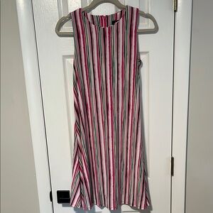 Striped Pink and Green Nine West Mini Dress